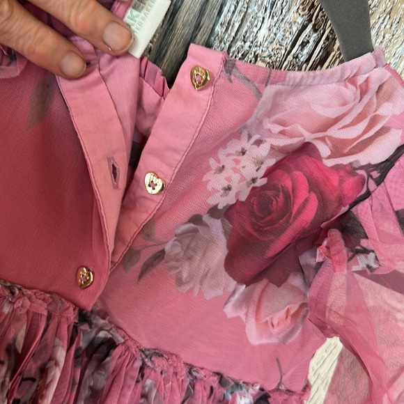 Ted Baker Valentina Floral Print Tulle Dress size 3t - Picture 10 of 13